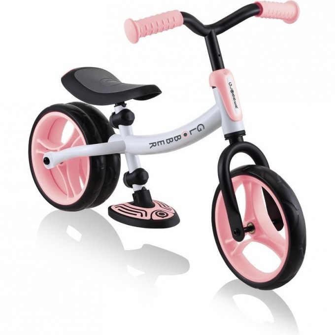 Беговел GLOBBER GO BIKE DUO Бело-розовый 614-210