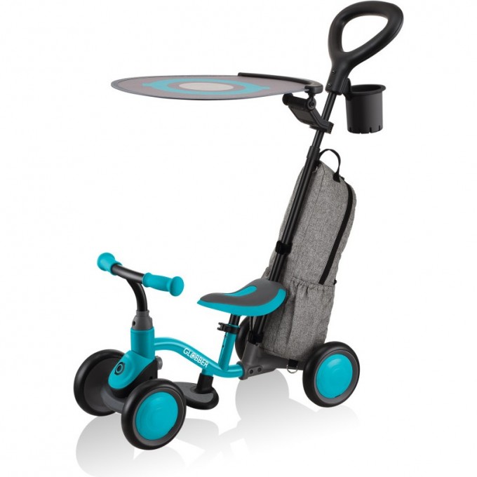 Каталка-беговел GLOBBER LEARNING BIKE 3 в 1 DELUXE, бирюзовый 639-105