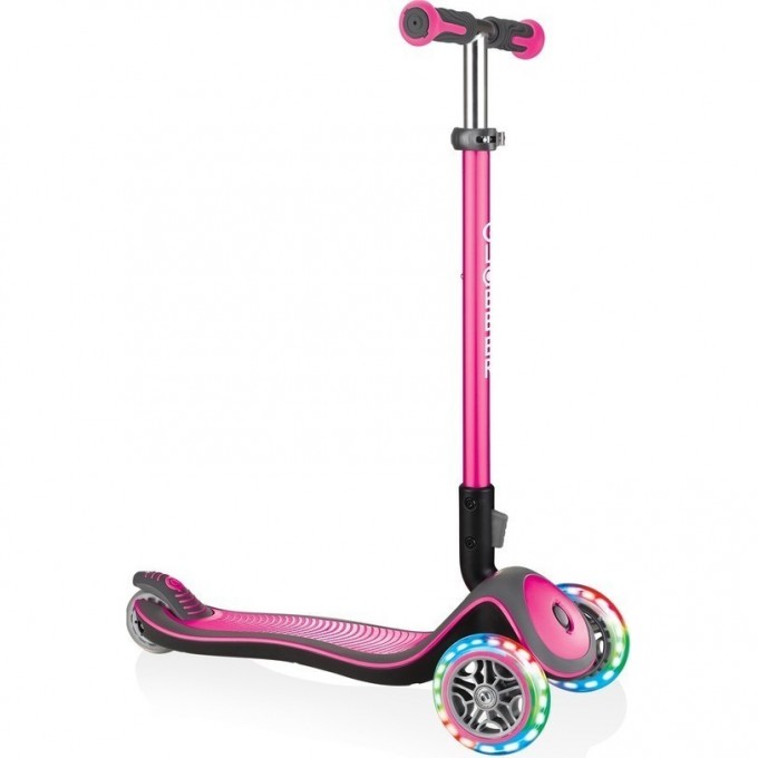 Самокат GLOBBER ELITE DELUXE LIGHTS Розовый 444-410
