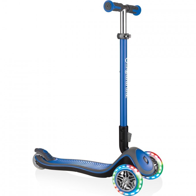 Самокат GLOBBER ELITE DELUXE LIGHTS Синий 444-400