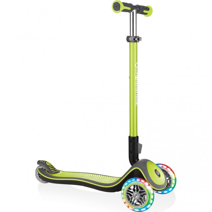 Самокат GLOBBER ELITE DELUXE LIGHTS Зеленый 444-406
