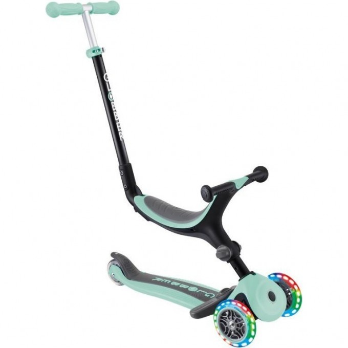 Самокат GLOBBER GO UP FOLDABLE LIGHTS Мятный 643-206