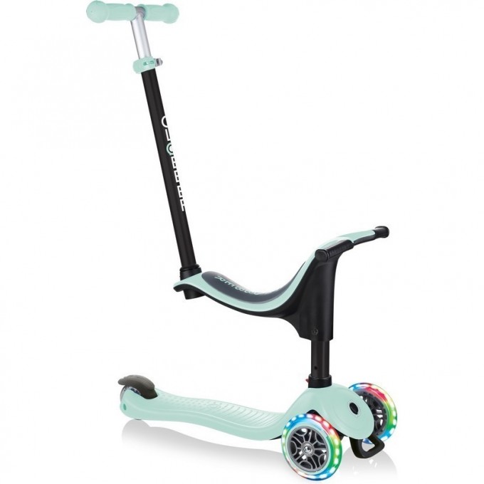 Самокат GLOBBER GO UP SPORTY LIGHTS Мятный 452-206-3
