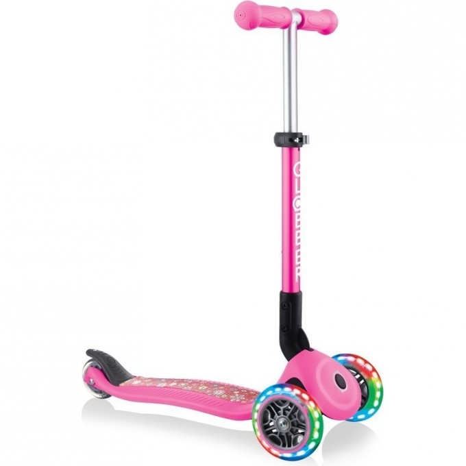 Самокат GLOBBER JUNIOR FOLDABLE FANTASY LIGHTS Розовый 433-110
