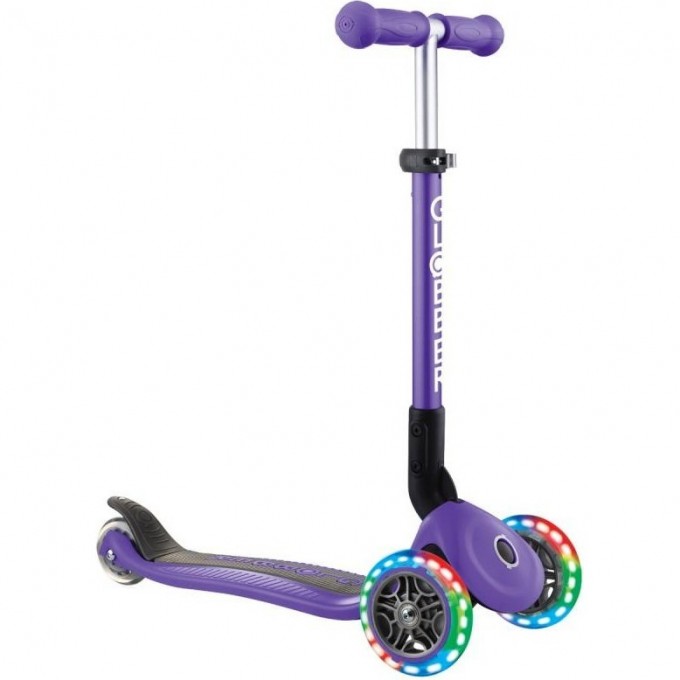 Самокат GLOBBER JUNIOR FOLDABLE LIGHTS Фиолетовый 437-103