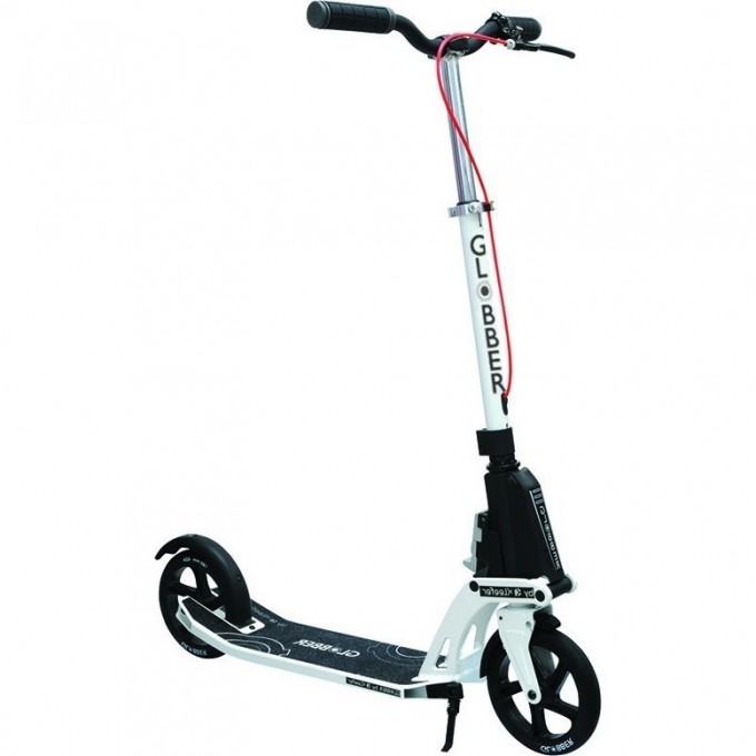 Самокат GLOBBER ONE K ACTIVE 18.0 с ручным тормозом Белый 498-192