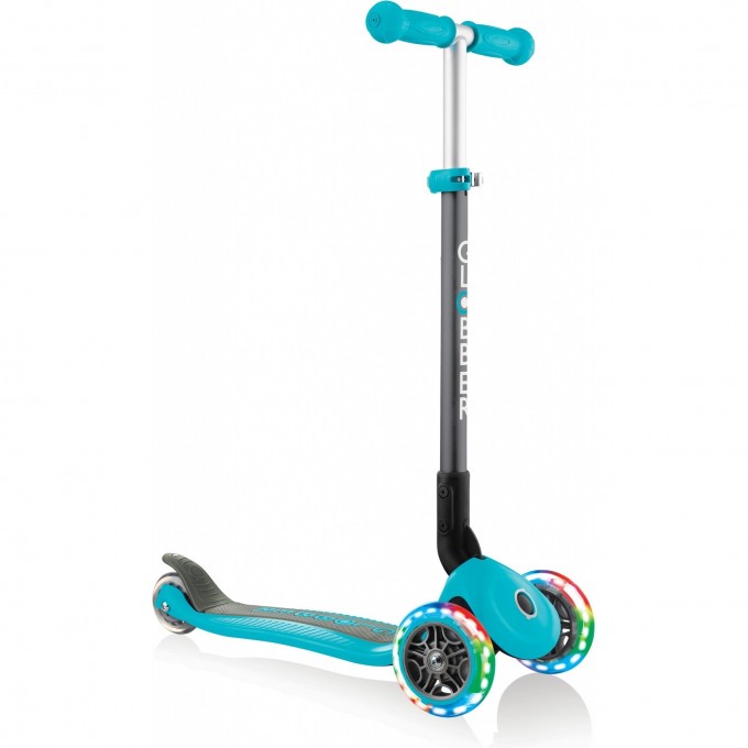 Самокат GLOBBER PRIMO FOLDABLE LIGHTS Бирюзовый 432-105-2
