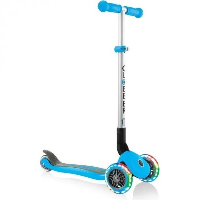 Самокат GLOBBER PRIMO FOLDABLE LIGHTS Голубой 432-101-2
