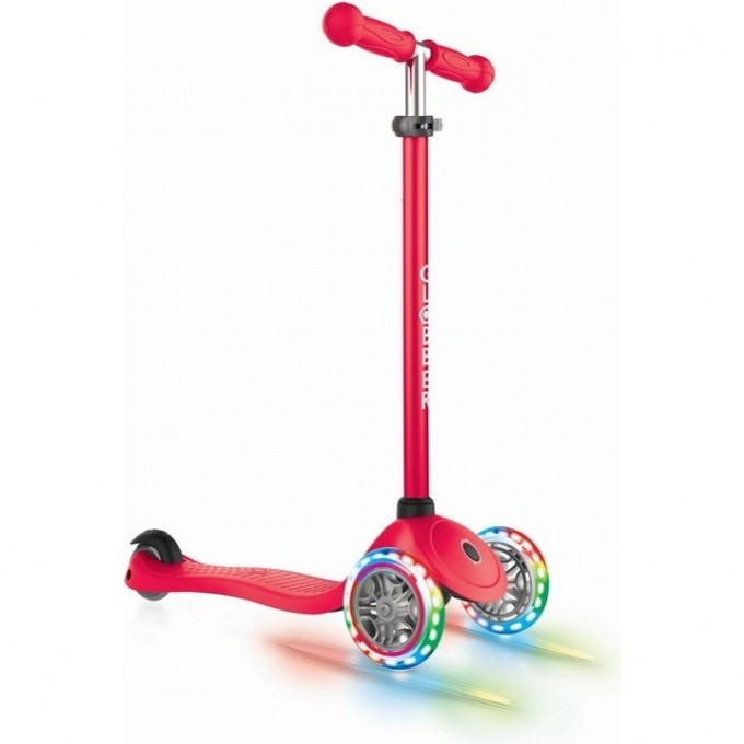Самокат GLOBBER PRIMO LIGHTS красный 423-102-3