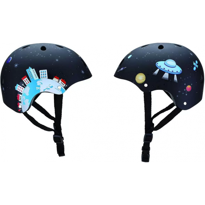 Шлем GLOBBER PRINTED JUNIOR XXS/XS (48-51см) Черный 504-006