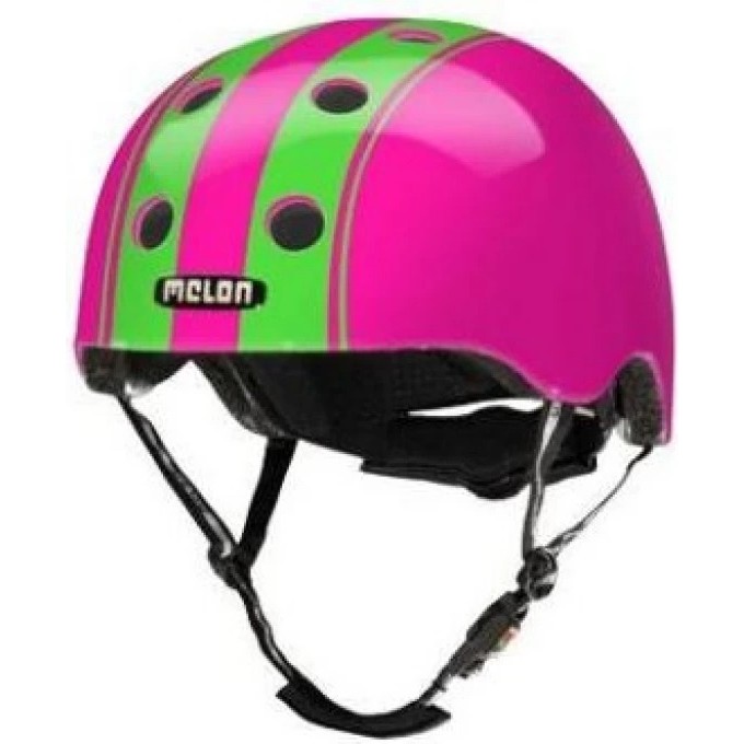 Шлем MELON XL-XXL, в полоску DOUBLE GREEN PINK 162403